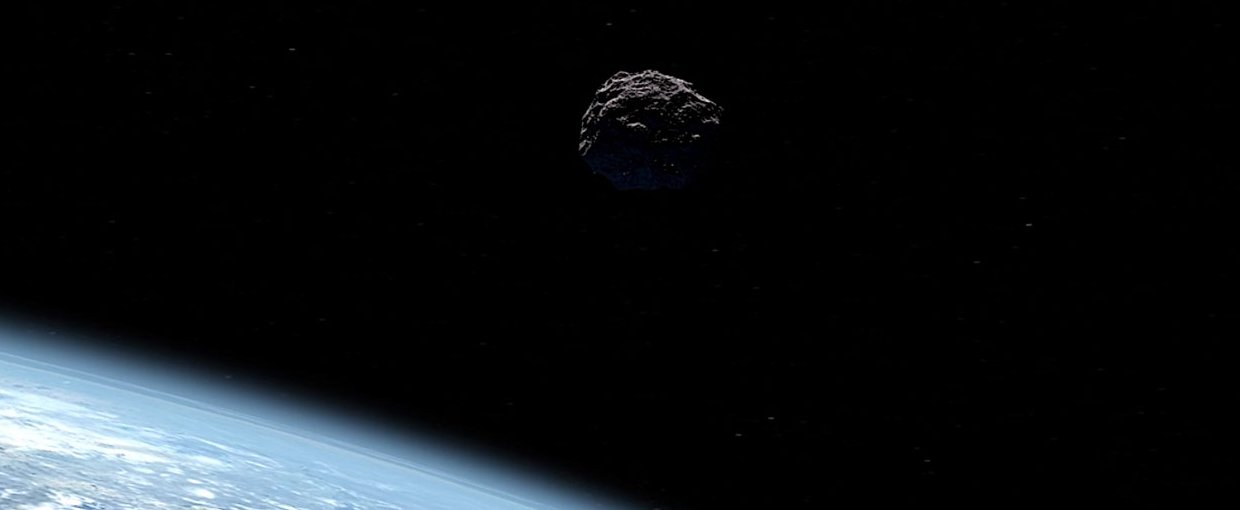 Artist's concept of a near-Earth object.