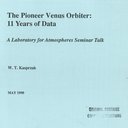 The Pioneer Venus Orbiter: 11 Years of Data