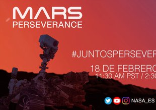 El 18 de febrero, "Juntos perseveramos", el primer programa en español de la NASA para un aterrizaje planetario, ofrecerá a los espectadores una vista detallada de la misión Mars 2020 Perseverance y destacará el papel que los profesionales hispanos.
