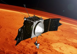 Artistic Rendition of the MAVEN Mission