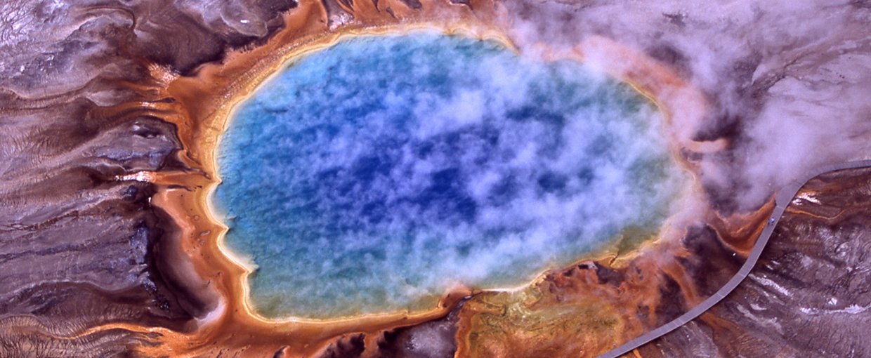 Extremophiles, such as the thermophiles that give the microbial mats such vivid colors in the hot springs in Yellowstone National Park, are a hot topic of study amongst astrobiologists in the UK.