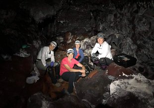 In 2019, Dr. Amy McAdam, Dr. Cherie Achilles, Dr. Dina Bower, and student Chloe Fishman scrambled into lava caves in Hawaii in order to find and analyze microscopic life. Their research will inform the search for signs of ancient life on Mars.