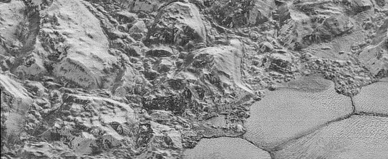 One of the surprises of the New Horizons mission was finding water ice mountains on Pluto, that quite possibly are floating on a subsurface ocean of liquid water.