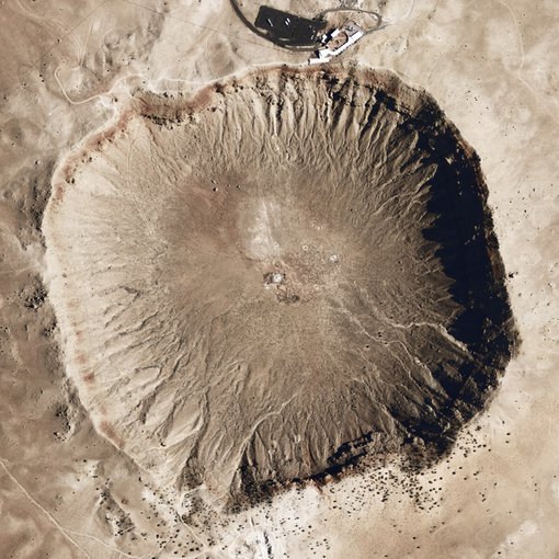 Crystals extracted from a rubble pile collected a century ago by prospectors at Meteor Crater showed extreme temperatures and pressures during the impact that created the crater 49,000 years ago. Image credit: Aaron Cavosie