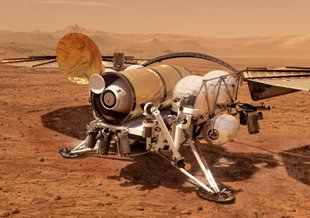 An artist’s concept of a Mars Sample Retrieval Lander.