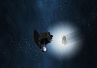 NASA's Deep Impact/EPOXI spacecraft flew past Earth on June 27, 2010, to get a boost from Earth’s gravity. It is now on its way to comet Hartley 2, depicted in this artist’s concept, with a planned flyby this fall.