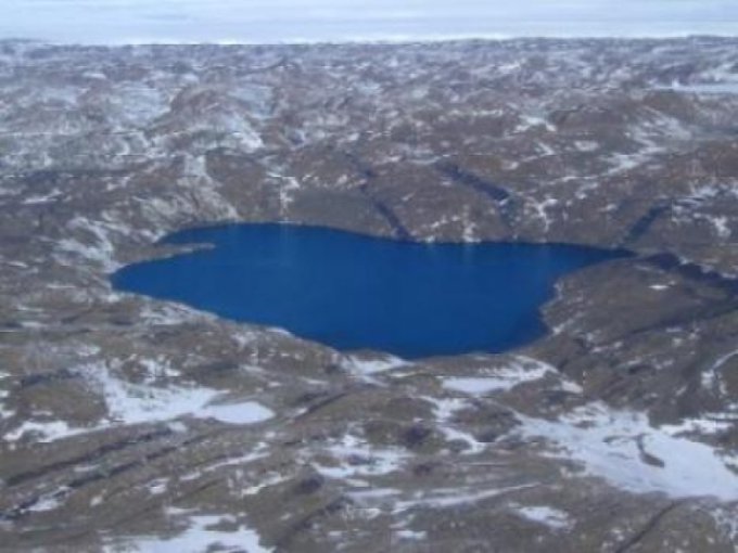 Deep Lake in Antartica. The water in the 36-metre deep lake is so salty it remains in liquid form down to a temperature of minus 20 degrees Celsius.