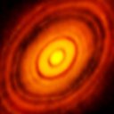 Disc around HL Tau, a million-year-old Sun-like star located approximately 450 light-years from Earth in the constellation of Taurus.