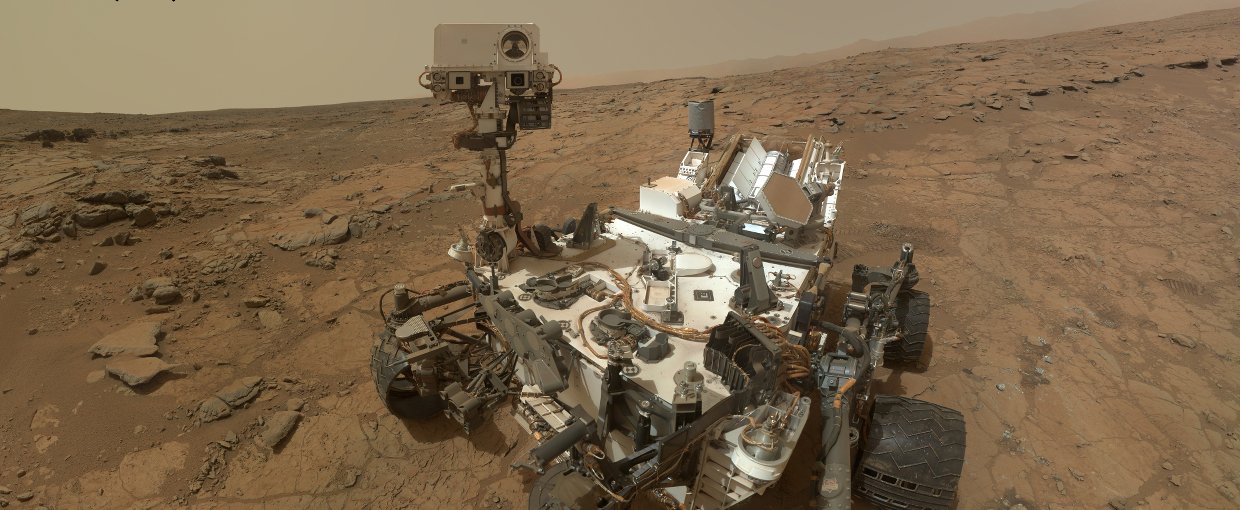 Curiosity Rover's Self Portrait at 'John Klein' Drilling Site.