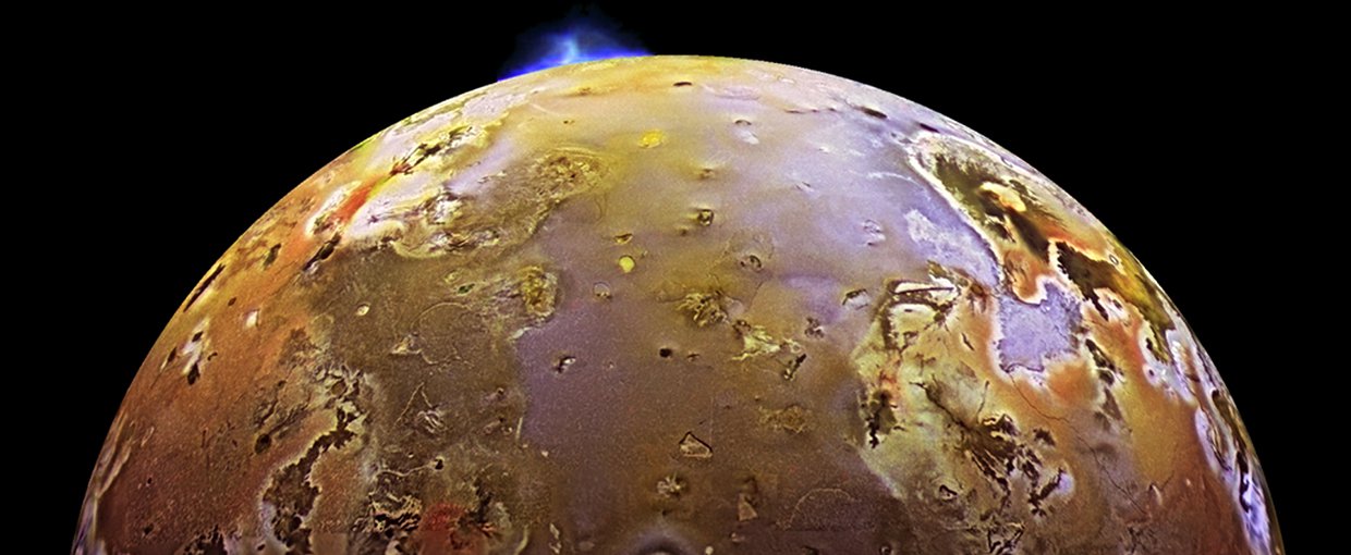 A NASA spacecraft sees a volcanic explosion on Jupiter’s third-largest moon.