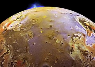 A NASA spacecraft sees a volcanic explosion on Jupiter’s third-largest moon.
