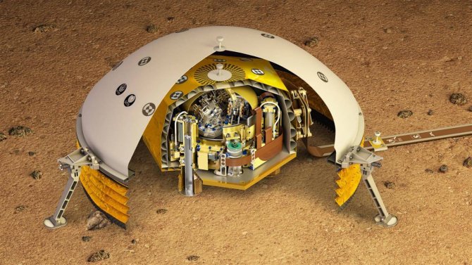 The InSight seismometer, developed by European partners and JPL, consists of a total of six seismic sensors that record the vibrations of the Martian soil in three directions in space and at two different frequency ranges.