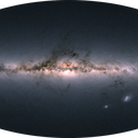 Gaia’s all-sky view of our Milky Way and neighboring galaxies.