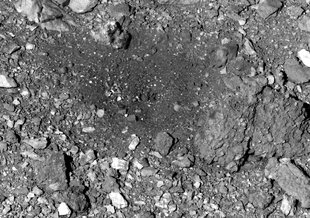 View of the Nightingale sample site after the TAG event. Images were taken on April 7, 2021, as part of a final observation campaign to document the state of the surface after TAG.
