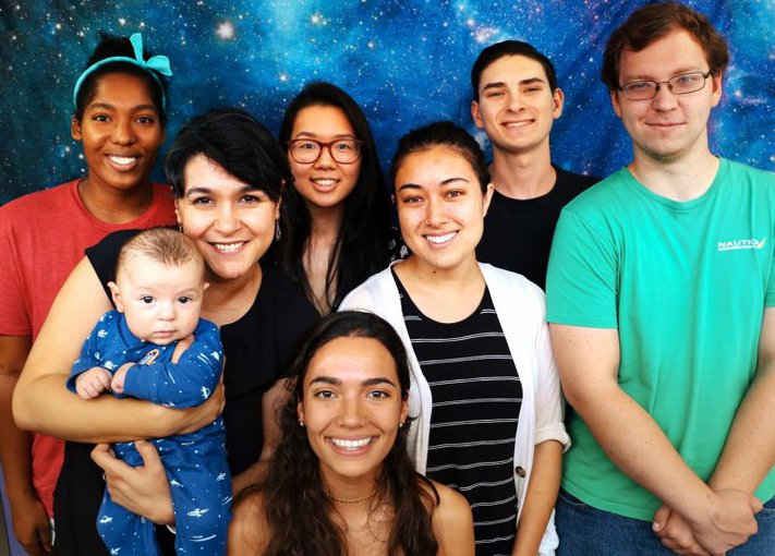 Kacar leads a young team of enthusiastic scientists with diverse disciplinary backgrounds. Missing: Hope Dang and Emily Penaherrera.