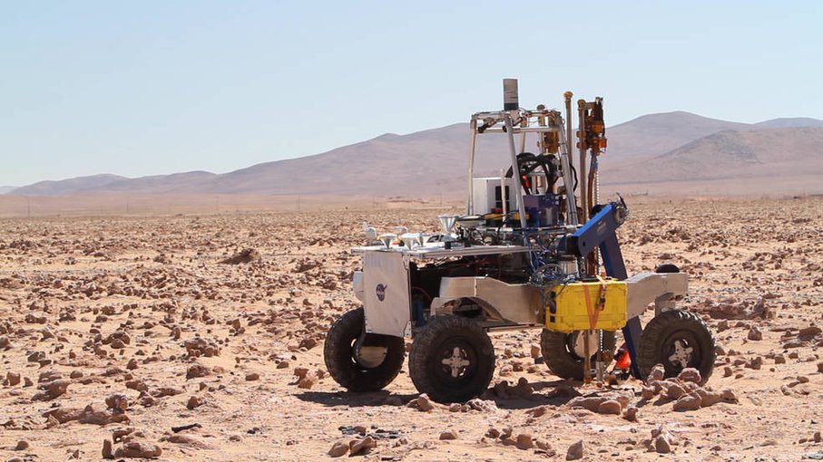 The ARADS rover on deployment in Chile's Atacama Desert in September 2019.