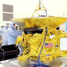 New Horizons carries seven scientific instruments and weighs 1,060 pounds.