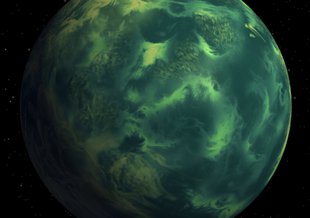 Blue, but deadly: the gas giant exoplanet HD 189733b, which is superhot and likely has rains of glass. 