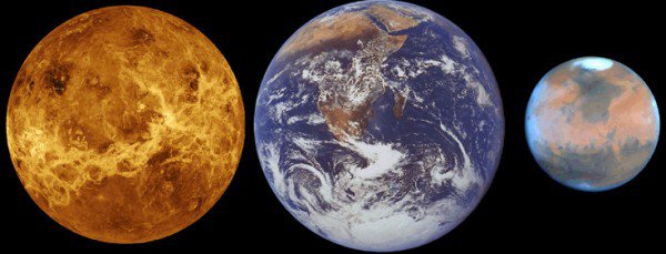 Just like Earth, Venus and Mars may once have been watery worlds.