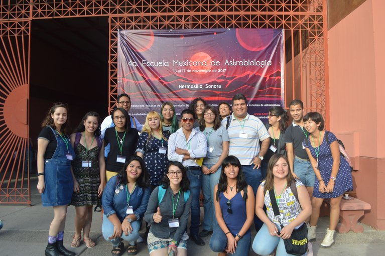 Participating students at SOMA’s fourth National Astrobiology School in Sonora, Mexico, in 2017.
