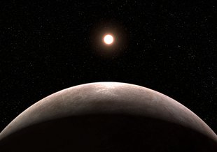 Artist rendering of LHS 475 b, an Earth-sized exoplanet recently identified using the James Webb Space Telescope. This was the first planet of its size detected by the JWST.