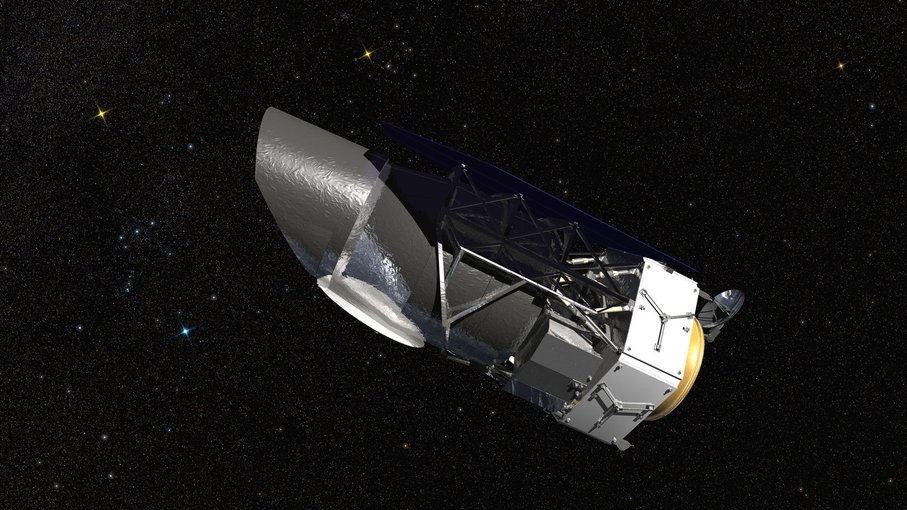 An artist’s conception of the Wide-Field Infrared Survey Telescope (WFIRST).