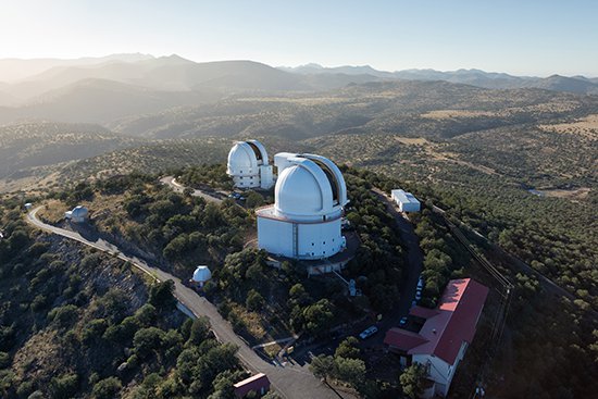 Telescopes at McDonald Observatory.