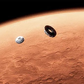Concept Art of a Mars Mission.