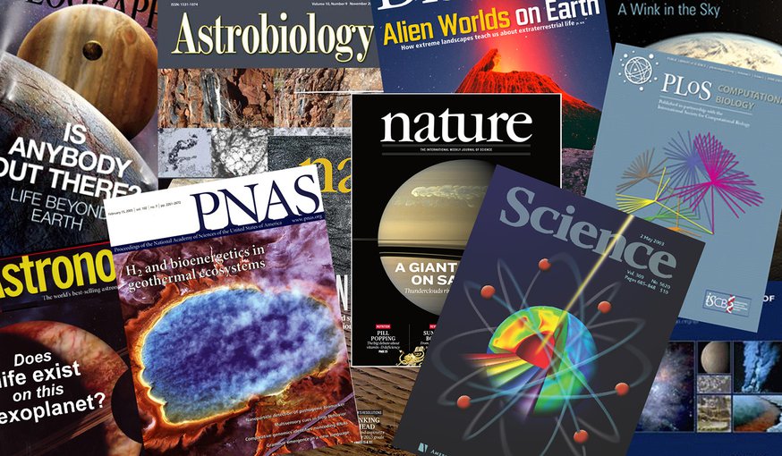 NASA-funded Astrobiologists are widely published. Browse our <a href="https://astrobiology.nasa.gov/research/publications/" target="_blank">publication list</a> for the latest articles.