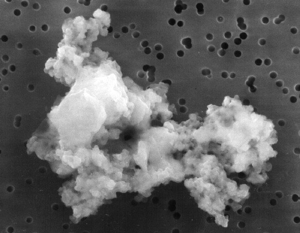 Interplanetary Dust Particle (IDP) collected by NASA's Stardust spacecraft.