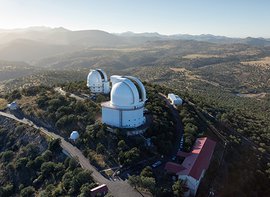 Telescopes at McDonald Observatory.